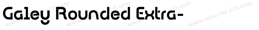 Galey Rounded Extra字体转换